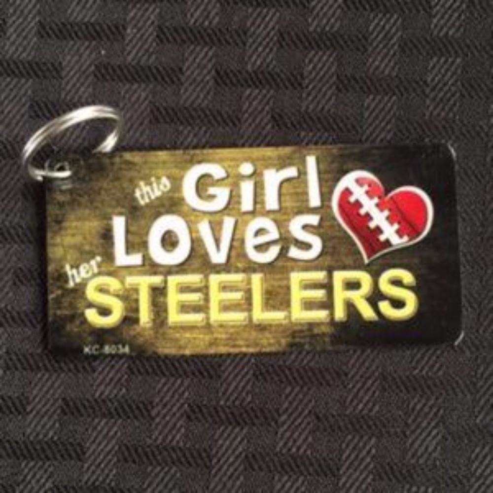 This girl loves her Pittsburgh Steelers Key Chain